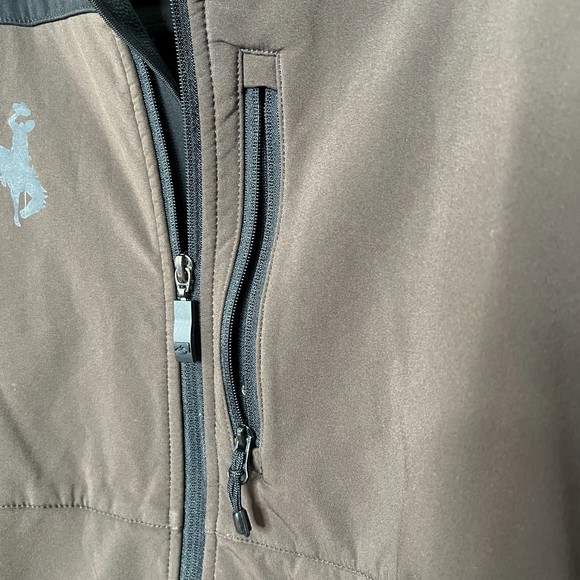 STORM CREEK GUARDIAN SOFTSHELL MEN'S SIZE LARGE BROWN & BLACK JACKET - Picture 8 of 8